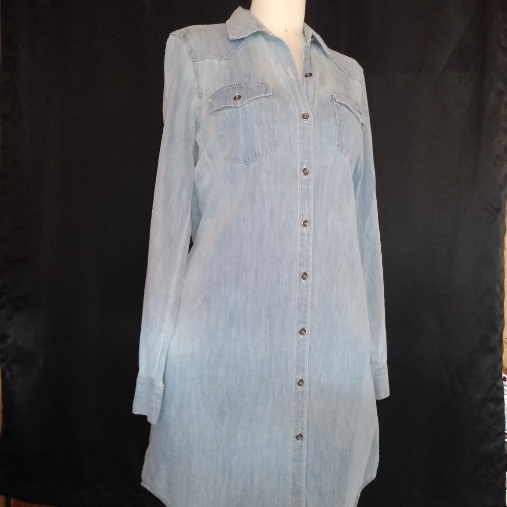 Gap classic denim shirt dress